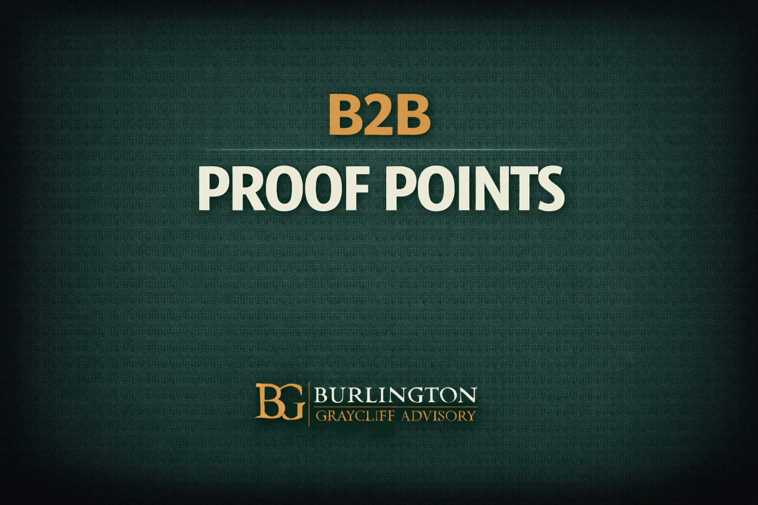 B2B Proof Points