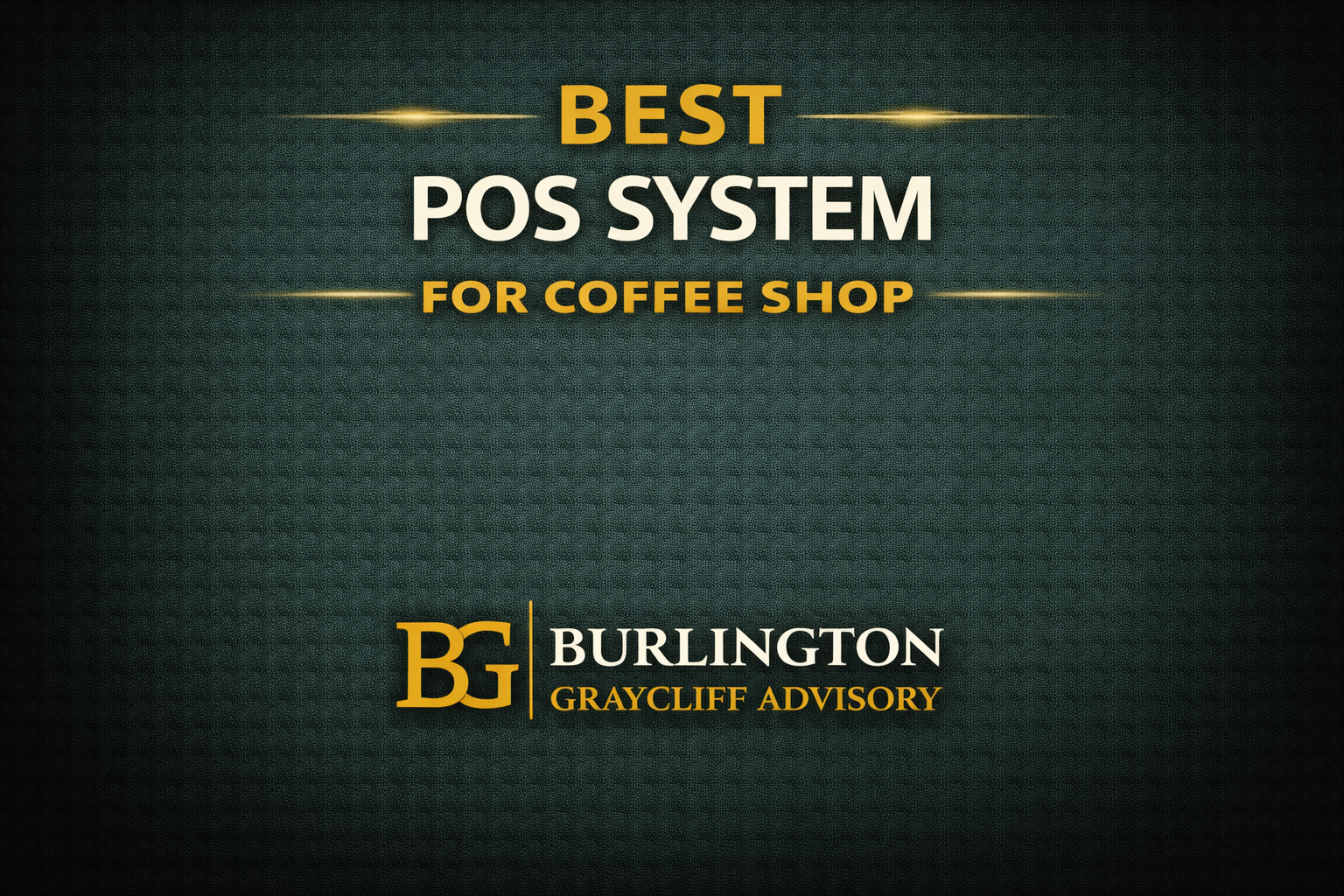Best POS system for coffee shop