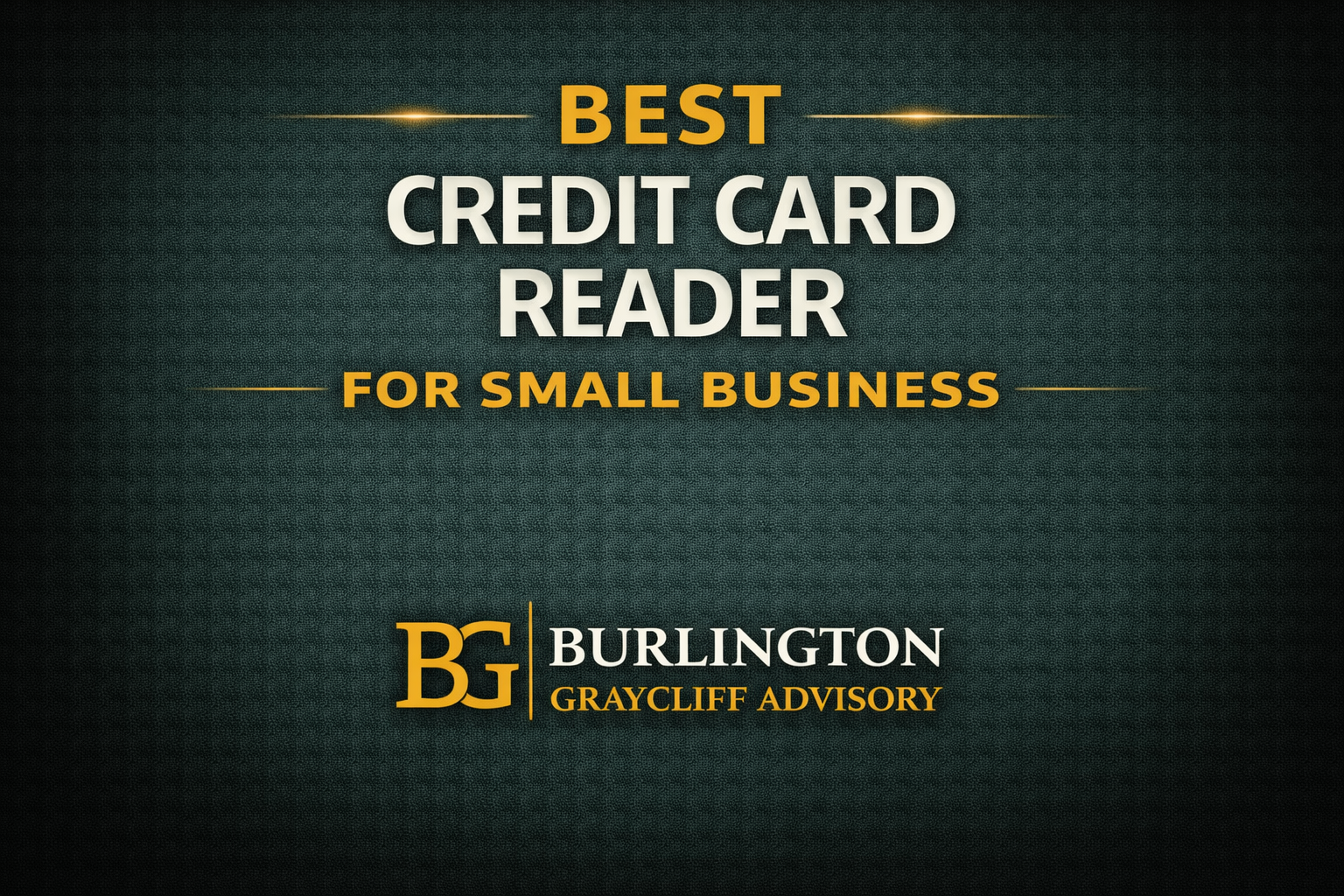 best credit card reader for small business