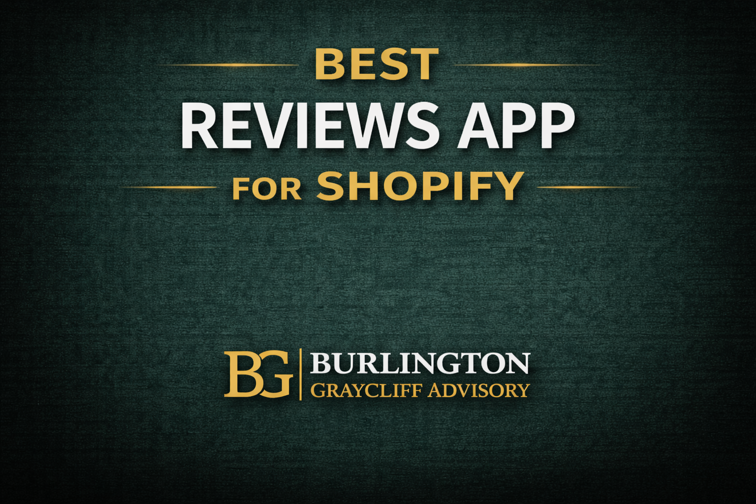 best reviews app for Shopify