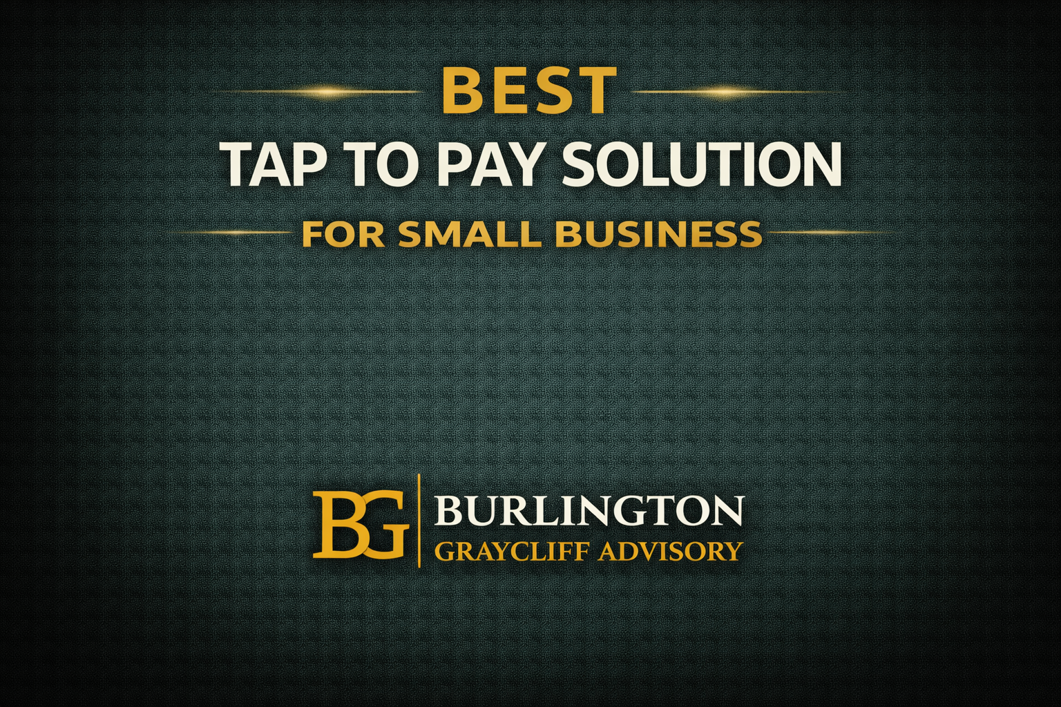 best tap to pay solution for small business